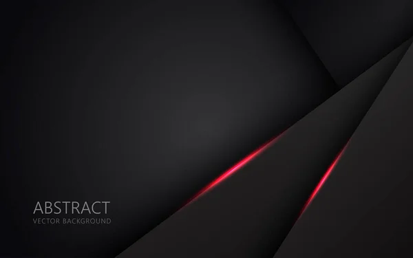Abstrato Luz Vermelho Preto Espaço Frame Layout Design Tecnologia Triângulo —  Vetores de Stock