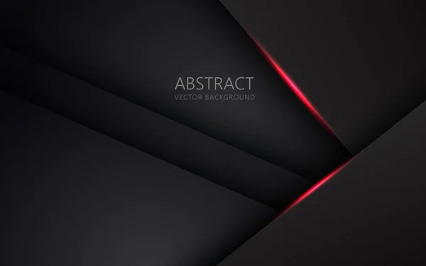 抽象的なライトレッドブラックスペースフレームレイアウトデザイン技術三角形の概念グレーテクスチャの背景 Eps10ベクトル — ストックベクタ