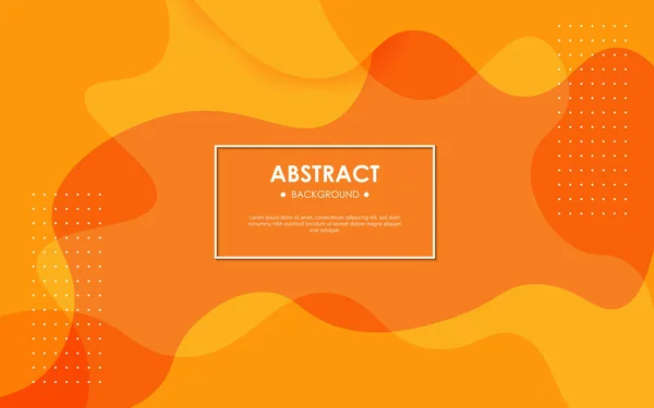 Modernes Abstarct Dynamisches Orange Wellenförmiges Strukturiertes Hintergrunddesign Stil Mit Orangefarbener — Stockvektor