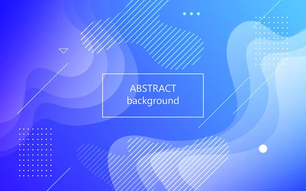 Soyut mavi gradyan dalgalı sıvı geometrik şekil bileşimi arka plan. eps10 vektörü