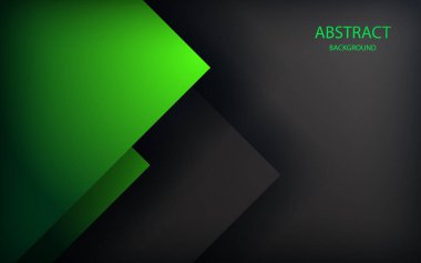 metin ve mesaj tasarımı modern web sitesi için yeşil arkaplan örtüşen boyut gri vektör illüstrasyon mesaj panosu