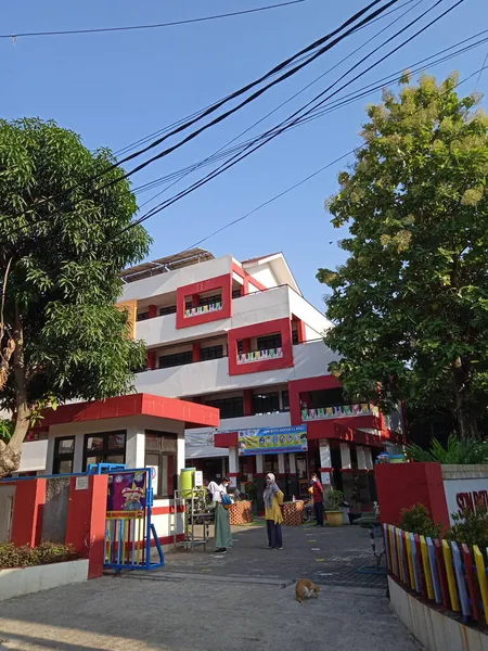 Editorial Photo Indonésie Východní Jakarta Condet Říjen 2021 Základní Škola — Stock fotografie