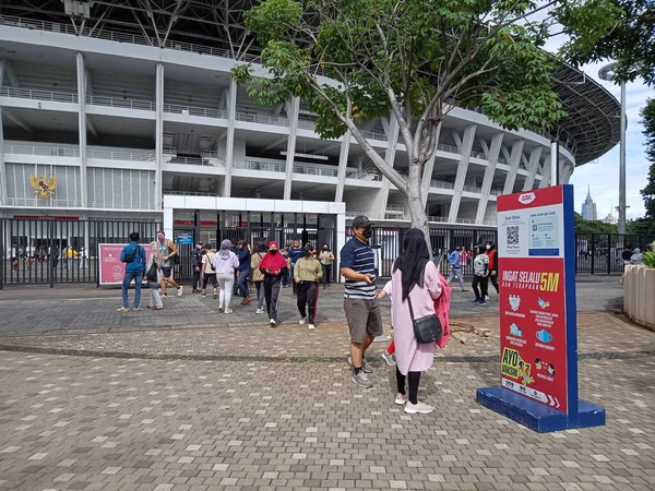 Editorial Photo November 2021 Indonesia Central Jakarta Doing Peduli Lindungi — Foto de Stock