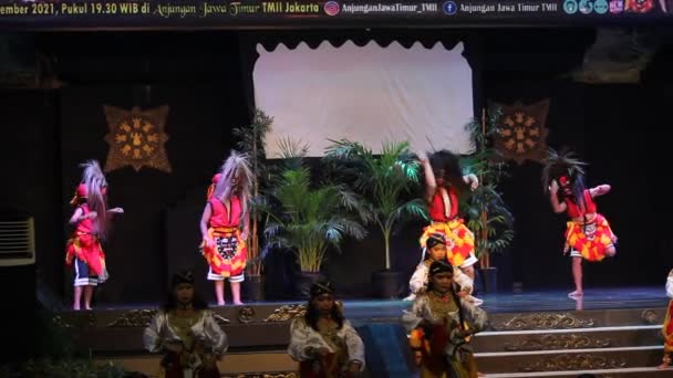 Footage Editorial Juni 2022 Traditional Classic Dance Tmii Taman Mini — Stock Video