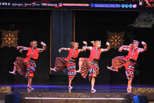 Photo Editorial Taman Mini Indonesia Indah East Java Pavilion Anjungan — Fotografia de Stock