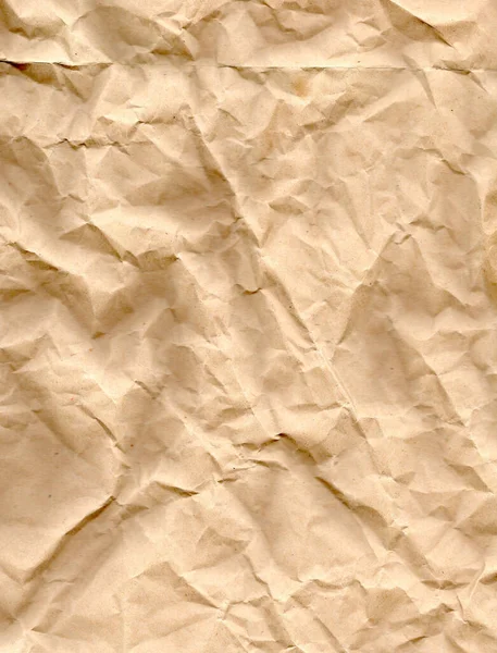 Foto Textura Brown Crumpled Pape — Fotografia de Stock