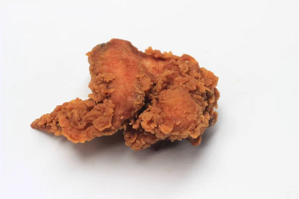 Close Fried Chicken Wing Part Soft Shadow — Stock Photo, Image