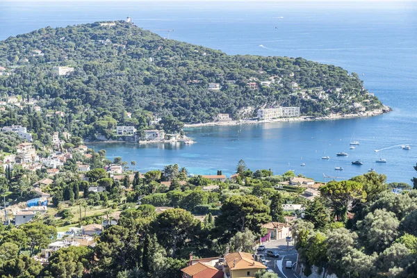 Aerial View Saint Jean Cap Ferrat Blue Sea Beautiful Beaches — Stock Photo, Image