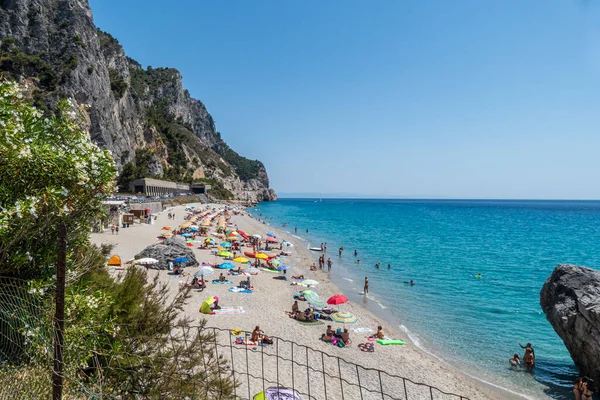 Варьеги Италия 2021 Прекрасный Пляж Мальпассо Варьеги — стоковое фото