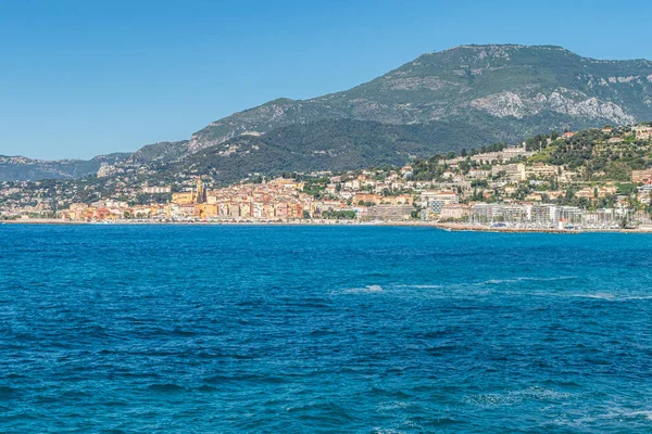 Ventimiglia Italy 2021 Panoramic View Menton Ventimiglia — Stock Photo, Image