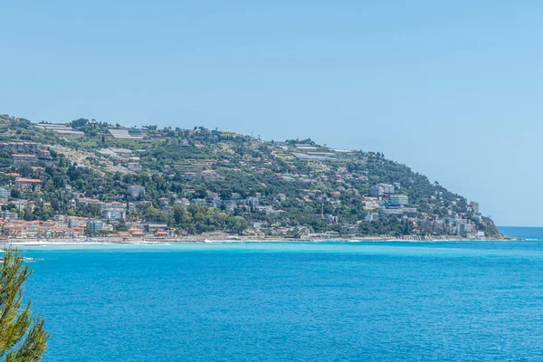 Aerial View Shoreline Ospedaletti — Stock Photo, Image