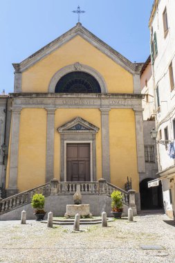 Sanremo, İtalya - 07-07-2021: Sanremo 'daki güzel kilise