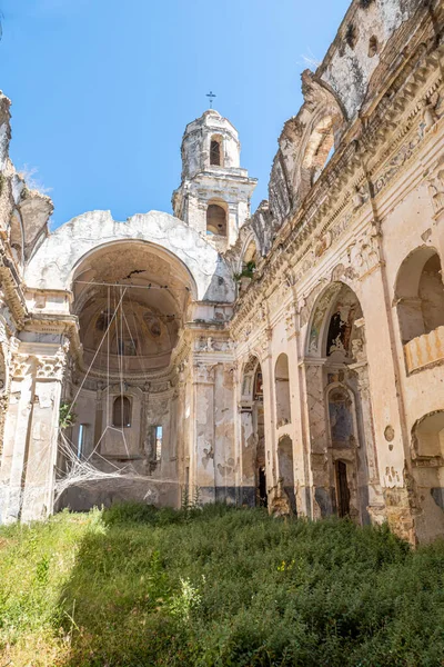 Antigua Iglesia Bussana Vecchia Destruida Por Terremoto — Foto de Stock