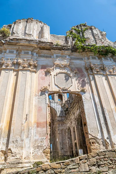 Antigua Iglesia Bussana Vecchia Destruida Por Terremoto — Foto de Stock