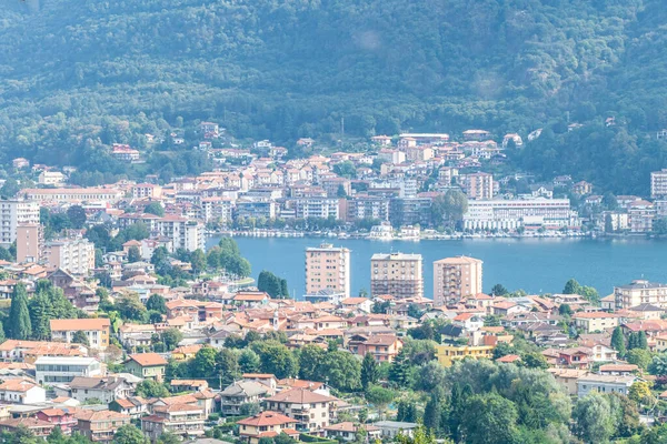 Luftaufnahme Von Omegna Orta See — Stockfoto