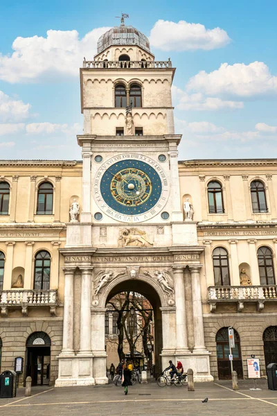 Padwa Włochy 2022 Piękna Wieża Zegarowa Padwy — Zdjęcie stockowe