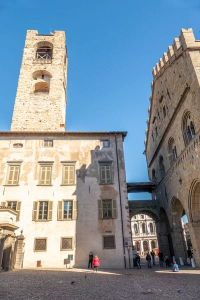 Bergamo Italië 2022 Het Prachtige Palazzo Vecchio Bergamo — Stockfoto