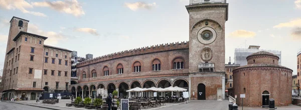 Mantua Italy 2022 Extra Wide View Square Erbe Mantua Historical — стокове фото