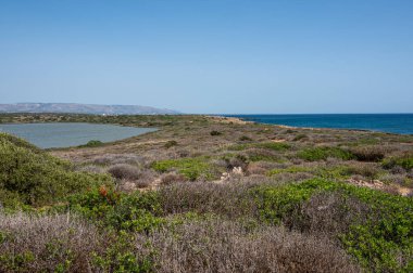 Vendicari 'nin doğal vahasının manzarası