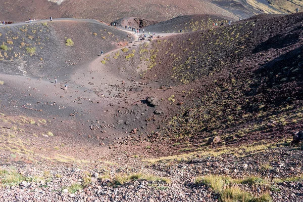 Etna Italy 2022 Beautiful Etna Volcano Its Silvestri Craters — Stock Photo, Image