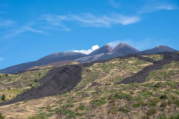 Summit Etna Volcano Summit Craters — Stock Photo, Image