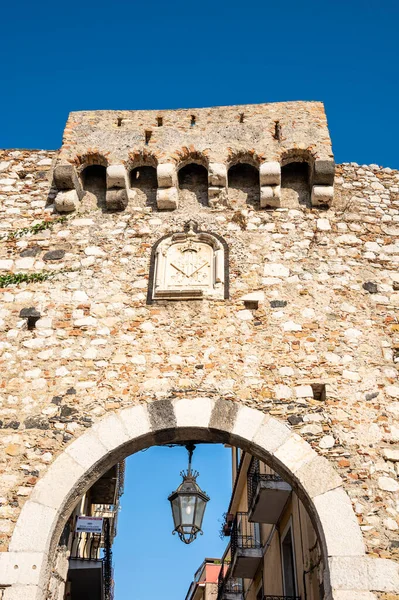 Taormina Italië 2022 Prachtige Oude Boog Taormina — Stockfoto