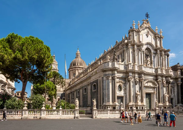 意大利卡塔尼亚 2022年9月23日 美丽的卡塔尼亚大教堂巴洛克 — 图库照片