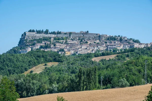 Civitella Italia 2022 Panorama Del Bellissimo Borgo Civitella Del Tronto — Foto Stock