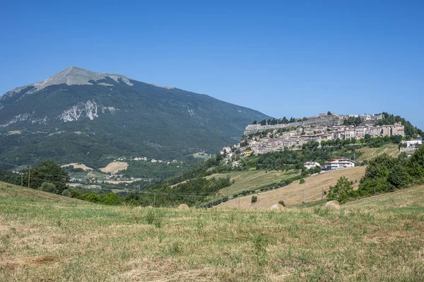 Civitella Italia 2022 Panorama Del Bellissimo Borgo Civitella Del Tronto — Foto Stock