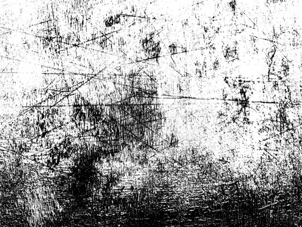 Грубая Текстура Старой Поверхности Черно Белом Фоне Царапинами Векторный Фон — стоковый вектор