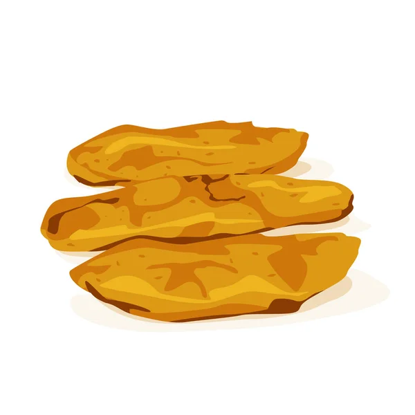 Banana Fritar Também Conhecido Pazham Pori Uma Ilustração Vetor Lanche — Vetor de Stock