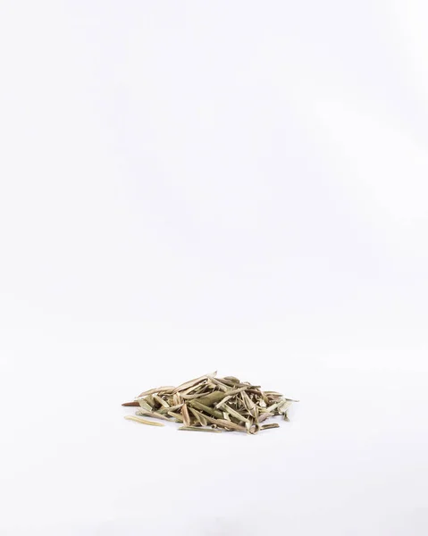 乾燥オリーブは健康的なお茶のために残します オレア エウロパ — ストック写真