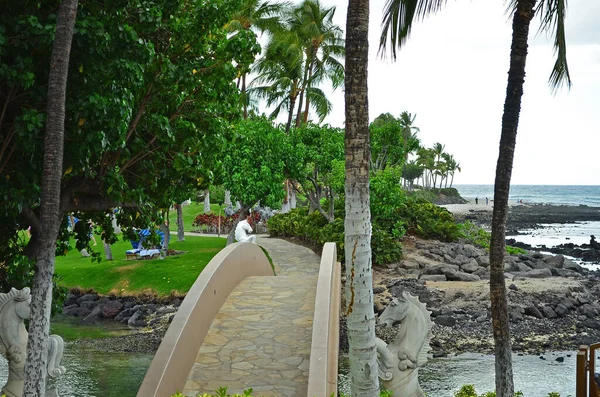 Waikoloa Village Resort Area Kona Coast Big Island Hawaii ロイヤリティフリーのストック画像