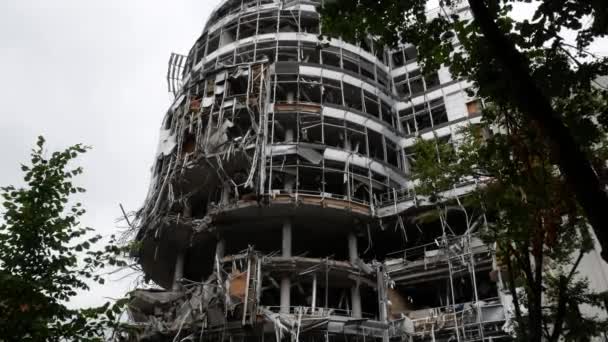 Distrutta Ufficio Missilistico Russo Una Città Ucraina Russia Sta Distruggendo — Video Stock