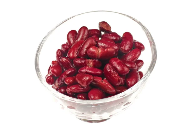 Bowl Cooked Red Beans White Background — Foto Stock