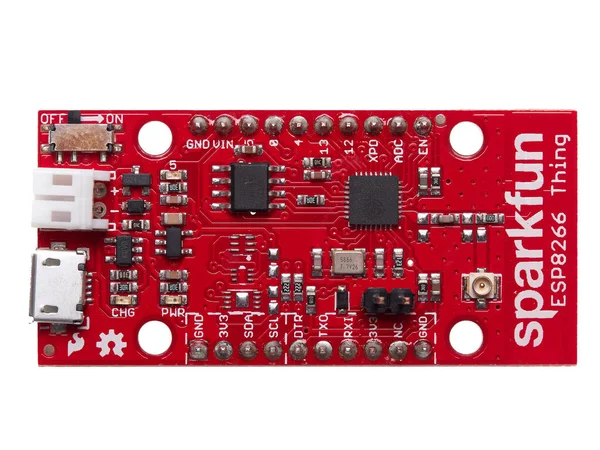 罗马尼亚布加勒斯特 2022年4月2日 Sparkfun Esp8266 Thing 一个深受学生和业余爱好者欢迎的Iot开发委员会 — 图库照片