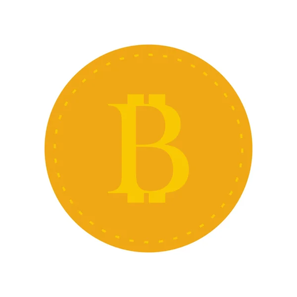 Bitcoin Conception Plate Vectoriel Illustration Concept Crypto Monnaie Logo Soupir — Image vectorielle