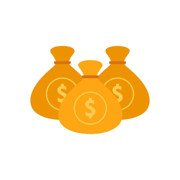 お金のバッグフラットデザインベクトルイラスト 支払い方法のシンボル 品質設計要素 クラシックスタイル ベクトル — ストックベクタ