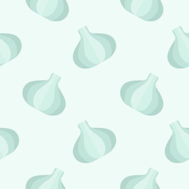 Sarımsak Dikişsiz desen vektör çizim