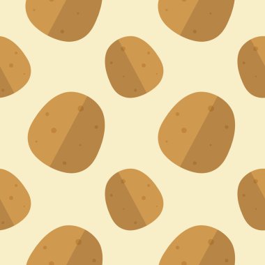 patates pürüzsüz desen vektör çizimi