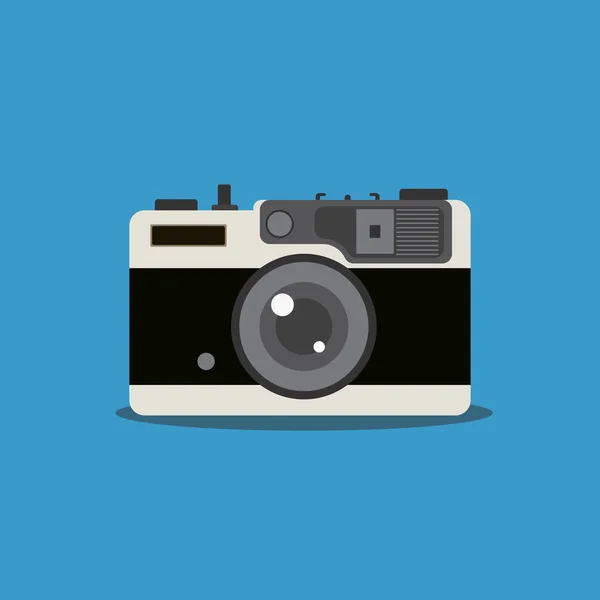 Винтажная Аналоговая Камера Плоским Вектором Дизайна Аналоговый Дизайн Камеры — стоковый вектор