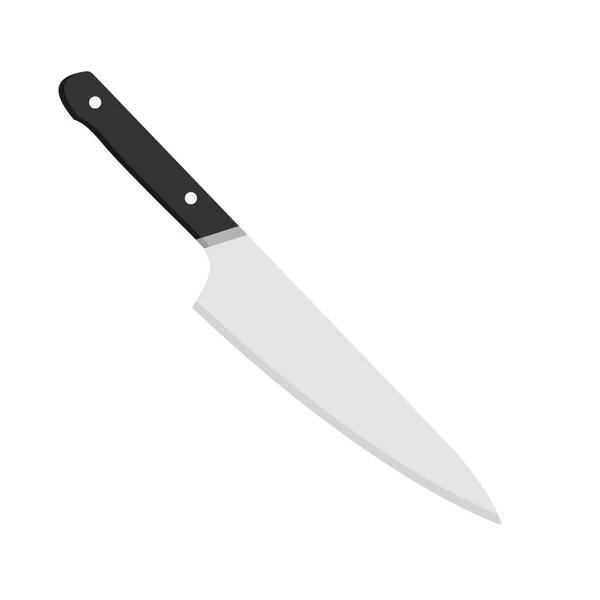 Icône Couteau Cuisine Isolé Sur Fond Blanc Illustration Vectorielle Style — Image vectorielle