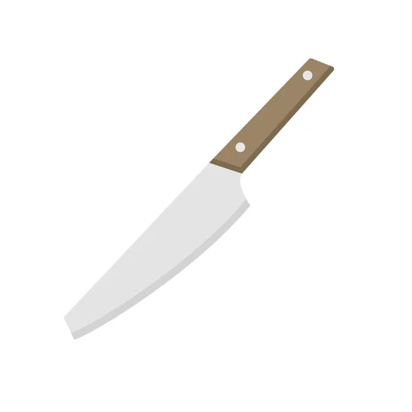 Loučící Nůž Ikona Kuchyňského Nože Izolované Bílém Pozadí Vektorová Ilustrace — Stockový vektor