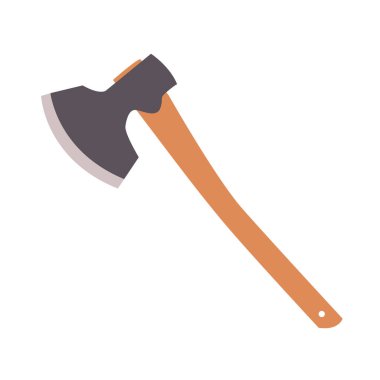 broad axe flat design vector illustration