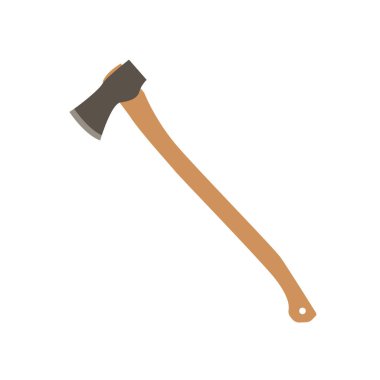 Orman baltası düz tasarım vektör çizimi