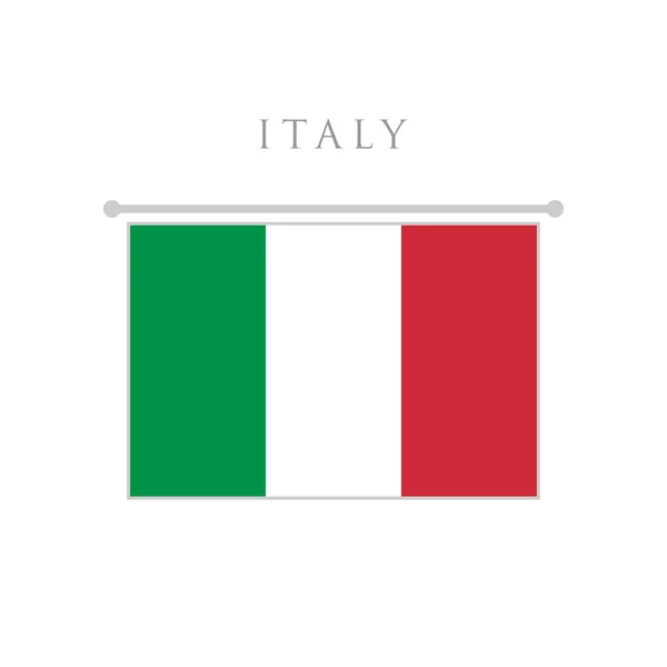 Olaszország Zászló Lapos Design Vektor Illusztráció — Stock Vector