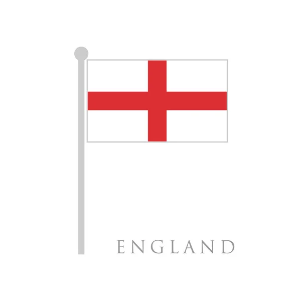 Inglaterra Bandeira Desenho Plano Vetor Ilustração — Vetor de Stock