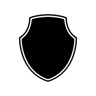 Kalkan vektör çizimi. Kalkan şekli simgeleri. Sembol şekli. Farklı kalkan koleksiyonu. Polis rozeti. Güvenlik sembolü. Kalkan düz stilini koru - stok vektörü.