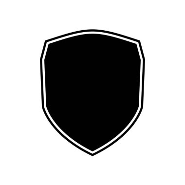 Kalkan vektör çizimi. Kalkan şekli simgeleri. Sembol şekli. Farklı kalkan koleksiyonu. Polis rozeti. Güvenlik sembolü. Kalkan düz stilini koru - stok vektörü.