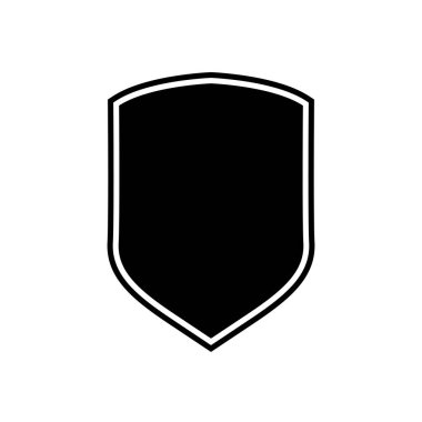 Kalkan vektör çizimi. Kalkan şekli simgeleri. Sembol şekli. Farklı kalkan koleksiyonu. Polis rozeti. Güvenlik sembolü. Kalkan düz stilini koru - stok vektörü.